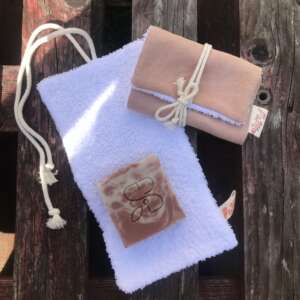 Porte-savon de voyage en tissu