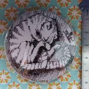 Badge Chat tout en rond